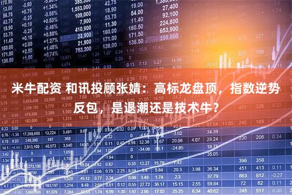 米牛配资 和讯投顾张婧：高标龙盘顶，指数逆势反包，是退潮还是技术牛？